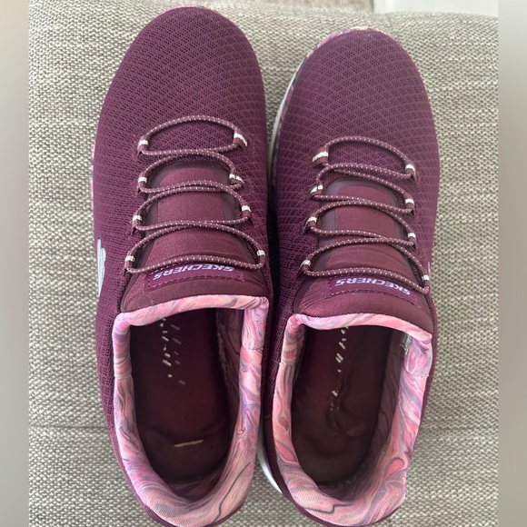 Skechers Shoes - Skechers Women's Maroon and Pink Sneakers